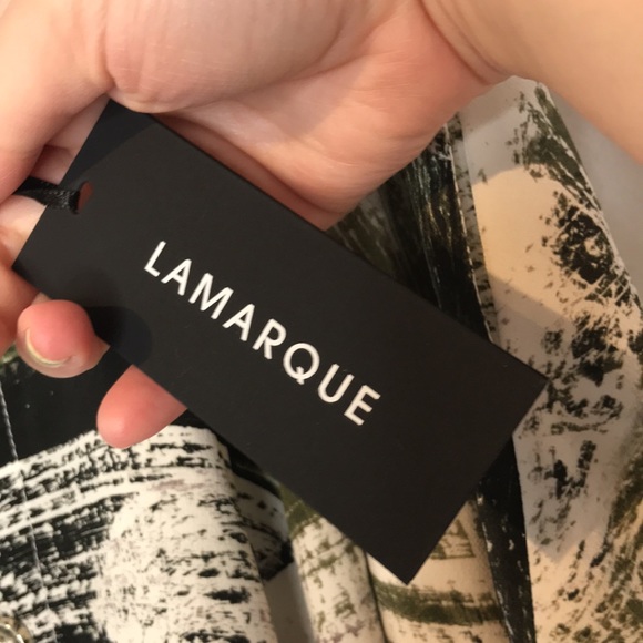 Lamarque Gaza palm buttons asymetric skirt - Picture 8 of 14